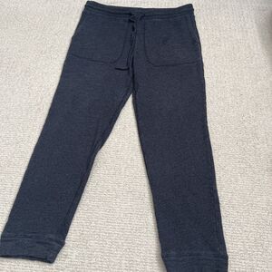 Express Jogger Blue Navy Sweatpants Waist Back Pocket Mens Slim Sz Med Stretch